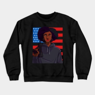 Black Panther Party African American Crewneck Sweatshirt